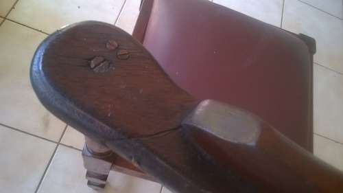 Exquisite, characterful VINTAGE Kiaat Chair